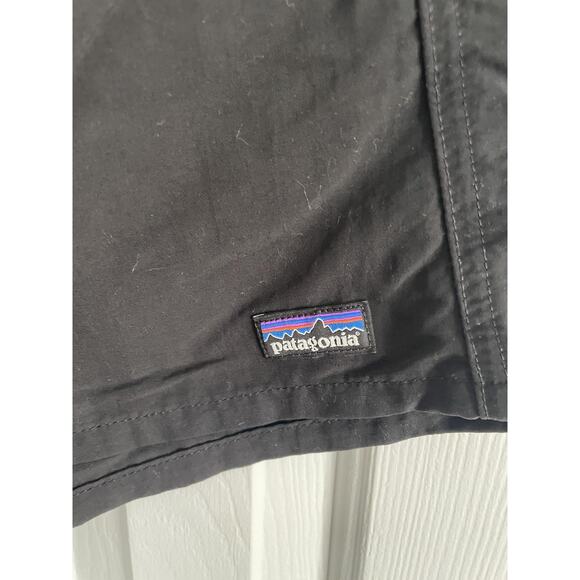 Patagonia Baggies Shorts Mens Small Black Nylon Swim Trunks Drawstring Pockets - Picture 5 of 14